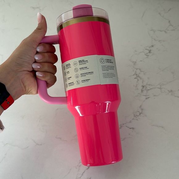 Stanley The Quencher H2.0 Flowstate™ Tumbler 40 OZ in Pink Parade - Picture 7 of 8